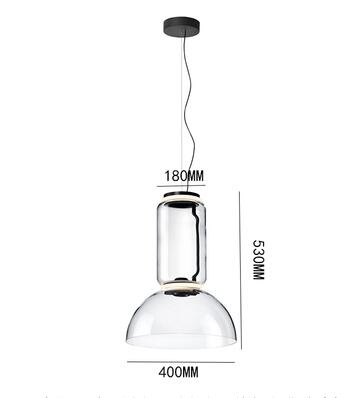 LED Glass Chandelier Lighting for Living Room Stair Hall-Chandeliers