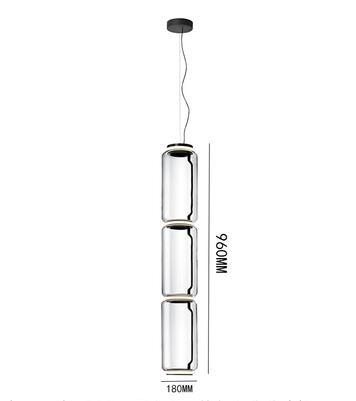 LED Glass Chandelier Lighting for Living Room Stair Hall-Chandeliers