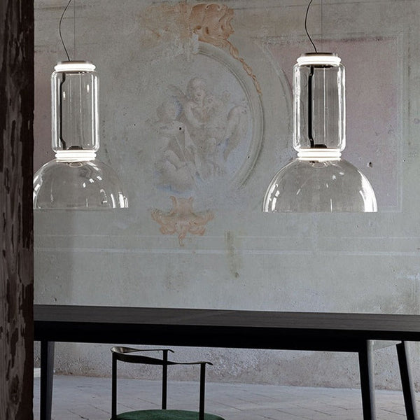 LED Glass Chandelier Lighting for Living Room Stair Hall-Chandeliers