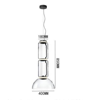 LED Glass Chandelier Lighting for Living Room Stair Hall-Chandeliers