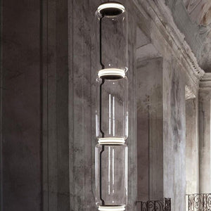 LED Glass Chandelier Lighting for Living Room Stair Hall-Chandeliers