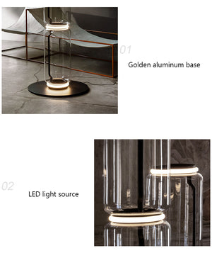 LED Glass Floor Lamp Lighting for Living Room-Floor Lamp