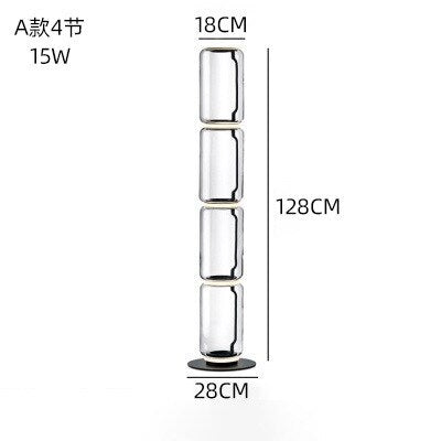 LED Glass Floor Lamp Lighting for Living Room-Floor Lamp