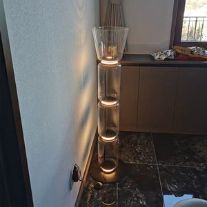 LED Glass Floor Lamp Lighting for Living Room-Floor Lamp