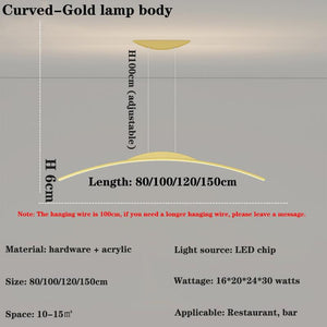 LED Long Chandelier for Dining Room, Kitchen-Kitchen Island