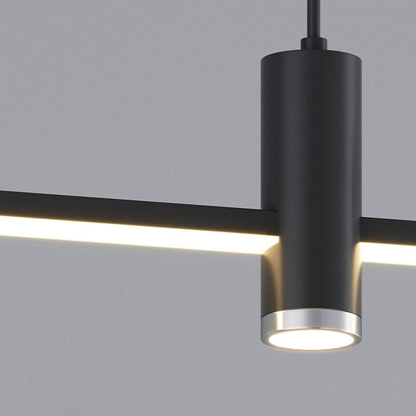 LED Strip Line Chandelier Light-Chandeliers