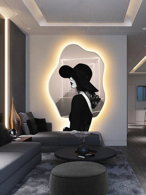 Lady Character Porch Art Lamp - Living Room Wall Lamp-LED Wall Art