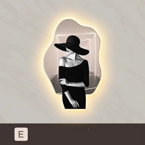 Lady Character Porch Art Lamp - Living Room Wall Lamp-LED Wall Art