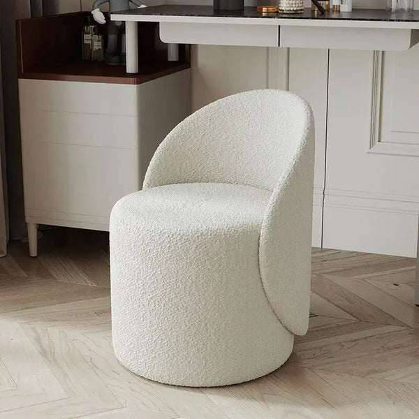 Lambswool Fabric 360 Rotatable Stool-Foot Stools