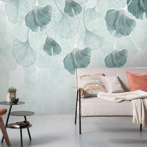 Large Green Leaf Wallpaper for Home Wall Decor-Flower & Leaf Wallpaper