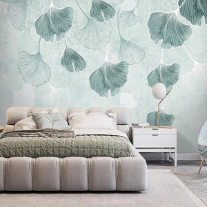 Large Green Leaf Wallpaper for Home Wall Decor-Flower & Leaf Wallpaper