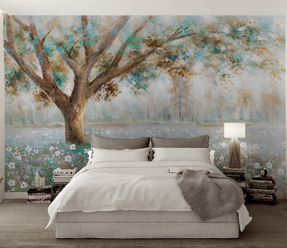 Large Tree Wallpaper Mural - High-Quality Design-Trees Wallpaper