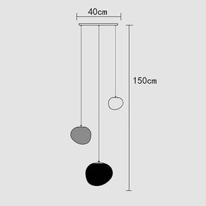 Lava Pendant Staircase Chandelier Lighting-Staircase Chandelier