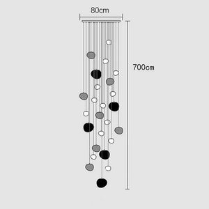 Lava Pendant Staircase Chandelier Lighting-Staircase Chandelier