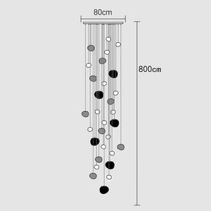 Lava Pendant Staircase Chandelier Lighting-Staircase Chandelier