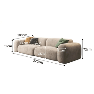 Lazy De Estar Longue Wide Sofa-Sofa Set