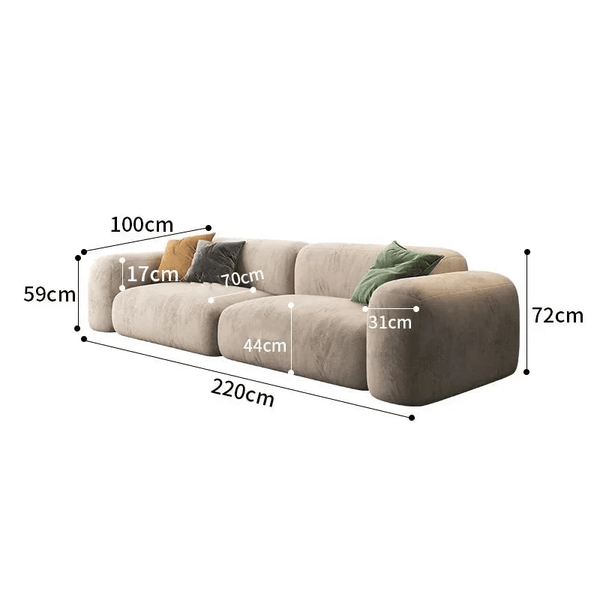 Lazy De Estar Longue Wide Sofa-Sofa Set