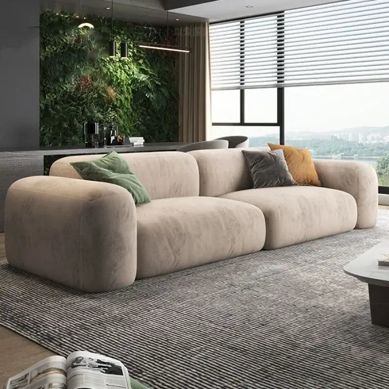 Lazy De Estar Longue Wide Sofa-Sofa Set