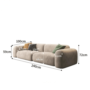 Lazy De Estar Longue Wide Sofa-Sofa Set