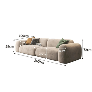 Lazy De Estar Longue Wide Sofa-Sofa Set