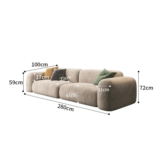 Lazy De Estar Longue Wide Sofa-Sofa Set
