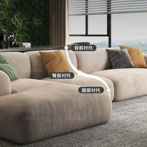 Lazy De Estar Longue Wide Sofa-Sofa Set