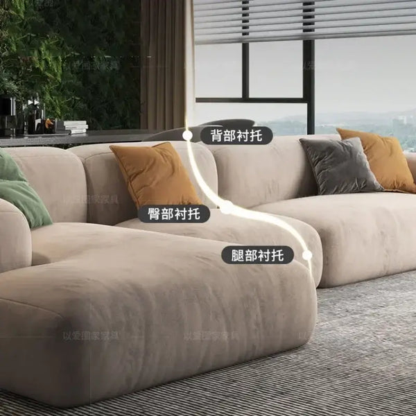 Lazy De Estar Longue Wide Sofa-Sofa Set