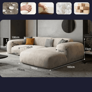 Lazy De Estar Longue Wide Sofa-Sofa Set