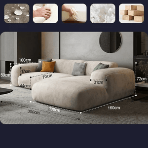 Lazy De Estar Longue Wide Sofa-Sofa Set