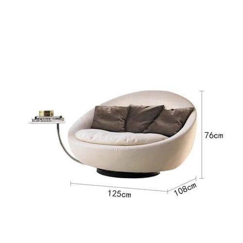 Lazy Sofa Rotatable Sofa Chair-Arm Chairs, Recliners & Sleeper Chairs