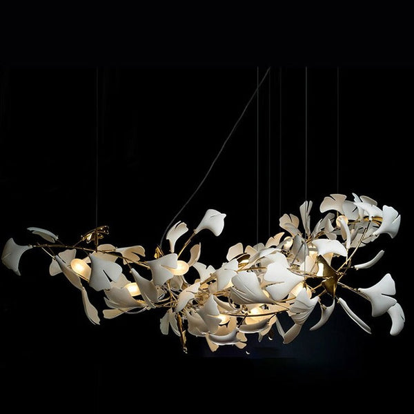 Leaf Chandelier: Stunning Lighting Fixture-Kitchen Island