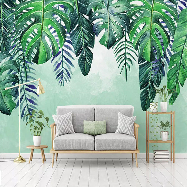 Leafs Fallen Wallpaper Mural - Beautiful and Natural Designs-Flower & Leaf Wallpaper