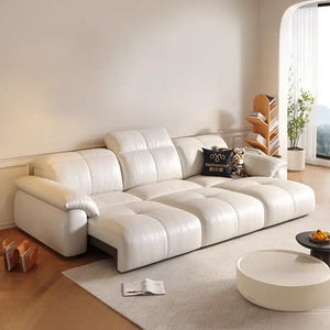 Letto Reclining Sectional Leather Sofa – Remote Controlled Comfort & Luxury-Sofa Set