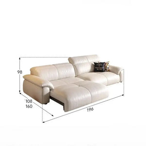 Letto Reclining Sectional Leather Sofa – Remote Controlled Comfort & Luxury-Sofa Set
