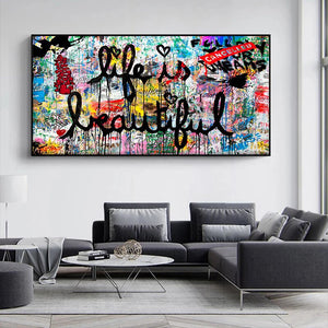 Life Is Beautiful Canvas Wall Art-Wall Posters