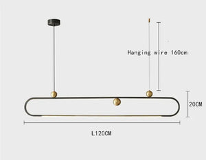 Line Art Kitchen Island Lighting-Kitchen Island