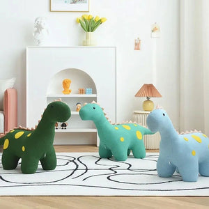 Little Dinosaur Stool Porch - Whimsical Wooden Comfort-Kids Sofas