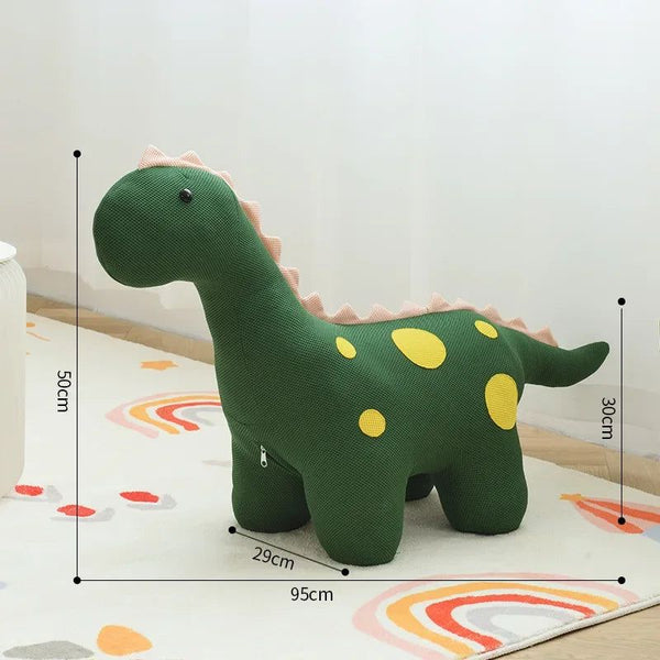 Little Dinosaur Stool Porch - Whimsical Wooden Comfort-Kids Sofas