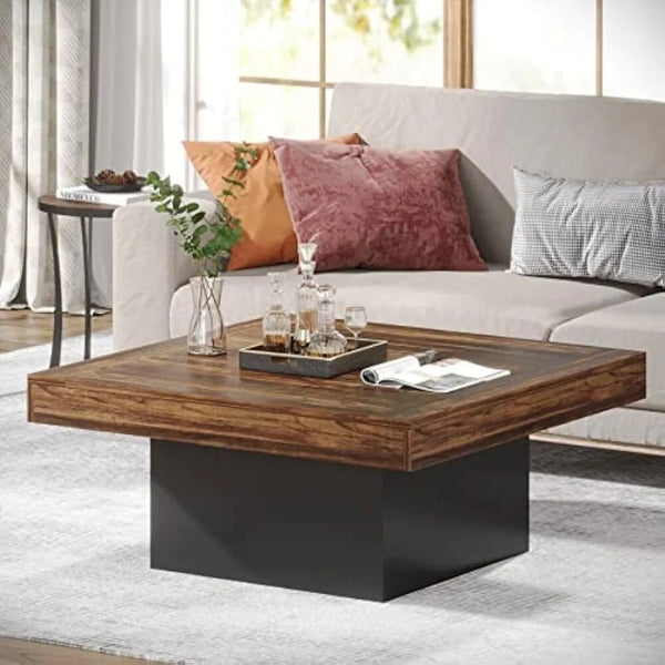 Little Tree Farmhouse Square Coffee Table-Coffee Table