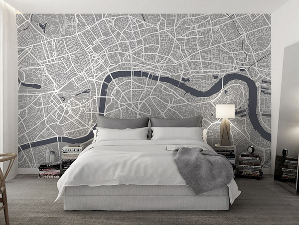 London Map Wallpaper Murals-Geometric Shapes Wallpaper