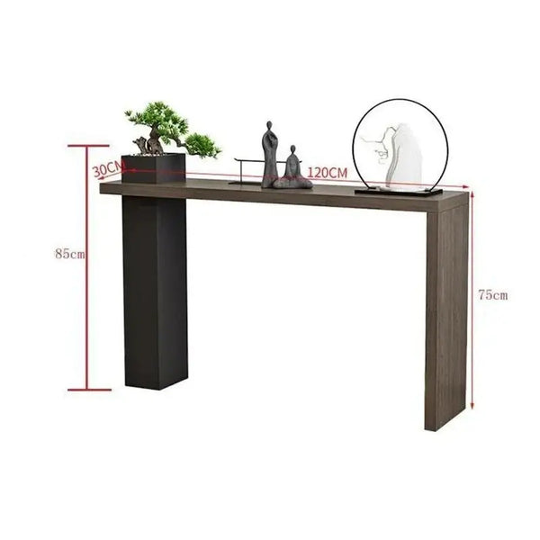 Long Narrow Hallway Solid Wood Console Table-Console Tables