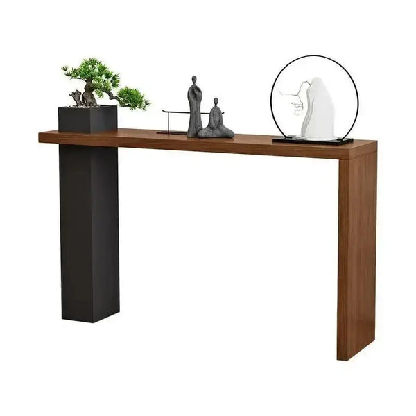 Long Narrow Hallway Solid Wood Console Table-Console Tables