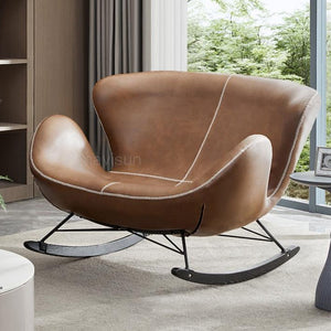 Lounge Rocking Chair - Leather Rocking Chair-Recliners