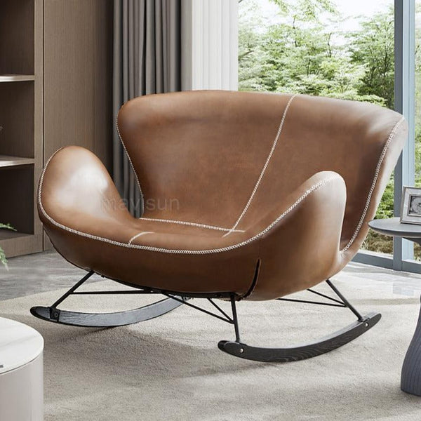Lounge Rocking Chair - Leather Rocking Chair-Recliners