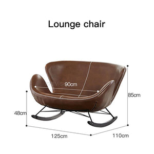 Lounge Rocking Chair - Leather Rocking Chair-Recliners