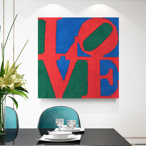 Love Abstract Canvas Wall Art-Wall Posters