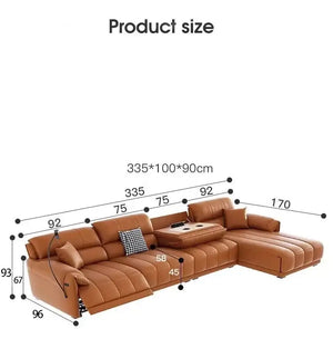 Loveseat Italian Genuine Leather Recliner Sofa – Luxury & Comfort Combined-Sofa Set