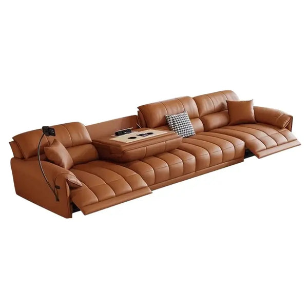 Loveseat Italian Genuine Leather Recliner Sofa – Luxury & Comfort Combined-Sofa Set