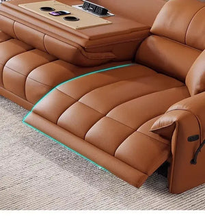 Loveseat Italian Genuine Leather Recliner Sofa – Luxury & Comfort Combined-Sofa Set