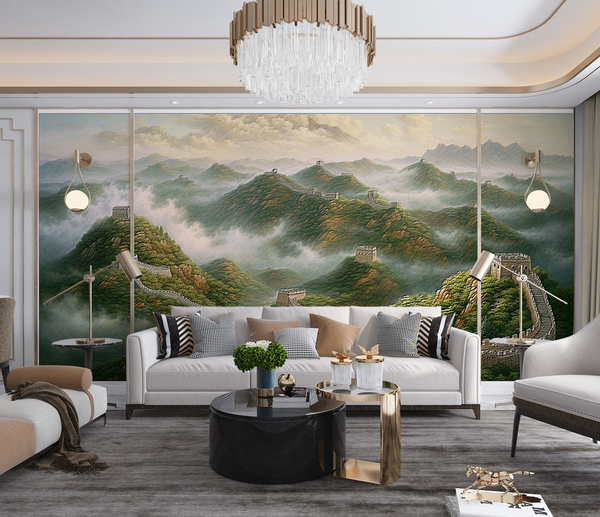 Lush Green Hills Design - Mountains Wallpaper Murals-Mountain Wallpaper